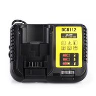 Pengecas Litium DCB112 2A Untuk Dewalt 10.8V 12V 14.4V 18V DCB206 DCB205 DCB204 DCB203 DCB120,DCB107