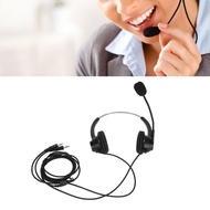 Concon 3.5mm Wired Stereo Call Center Headset On Ear with Noise Cancelling Microphone Computer Headp