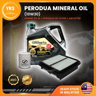 🔥🇲🇾sORI NEW🔥PERODUA 10W30 MINERAL GENUINE ENGINE OIL (3L) PERODUA KANCIL/  KELISA / KENARI / AXIA / 