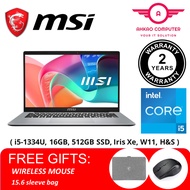 MSI Modern 14 F13MG-252 14" FHD Laptop Urban Silver ( i5-1334U, 16GB, 512GB SSD, Iris Xe, W11, H&S )
