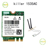 Killer 1535 NEW QCNFA364A AC M.2 NGFF WIFI Card Adapter for MSI GT72/GS60/GE62/GE72/PE60/PE70 for Dell Alienware  Killer 1535AC