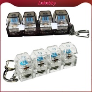 Lohobby Keyboard Fidget Clicker Toy Keychain Decompression Button Finger Clicker Toy