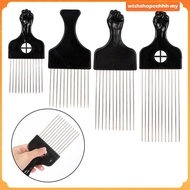 [WishshopeehhhMY] Afro African American Pick Comb Hairdressing Styling Tool Wig Straight Hair Hair P
