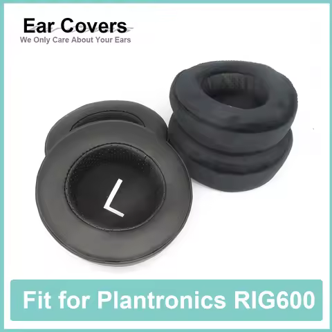 Earpads For Plantronics RIG600 Headphone Earcushions Protein Velour Pads Memory Foam Ear Pads