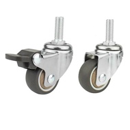 Caster Universal Wheel Screw Universal Wheel 1 Inch 1.25 Inch 1.5 Inch 2 Inch Screw M6M8M10 Soft Rub