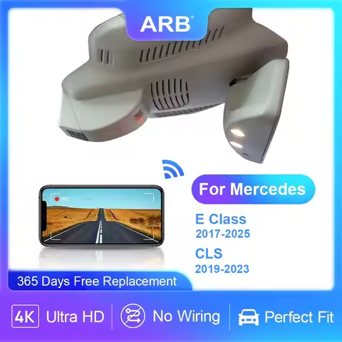 For Mercedes E-Class W213 2017-2025 4K Dash Cam, for Benz CLS 2019-2023 C257 3rd Gen, OEM Style Car