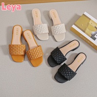 Leya Elegant 1 1/2 inch hot new korean fashion block heels ankle sandals Heels for Women Kasut Perem
