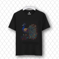VOOSHI OFFICIAL - Premium Distro T-Shirt Regular PEACOCK CROWN - DW172