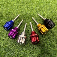 UNIVERSAL ENGINE OIL LEVEL 4T OIL CAP OIL MINYAK DIPSTICK NUT MAGNETIC CNC ALUMINUM ALLOY DECORATION