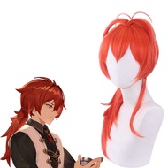 Yuanshen Ludick cosplay Wig Morning Winery Noble Boy Ponytail Exude Exude Anime Wig