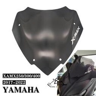 適用於雅马哈XMAX300 xmax-300 2017-2022改裝前擋風 小風擋 导流罩 挡风玻璃 前风挡 風鏡