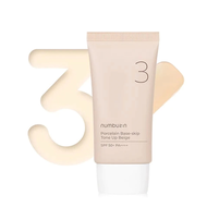 💖【ของแท้】Numbuzin No.3 Porcelain Base-skip Tone Up Beige SPF50+ PA++++ 50ml--ครีมกันแดด 3 in 1