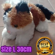 boneka kucing anggora size L panjang 30cm tinggi 20cm