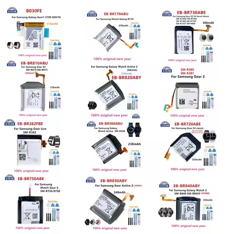New Galaxy Watch Battery For Samsung Galaxy Watch Gear Live/S2 classic/Gear S4/Gear 1/Active 1 2 3/ 