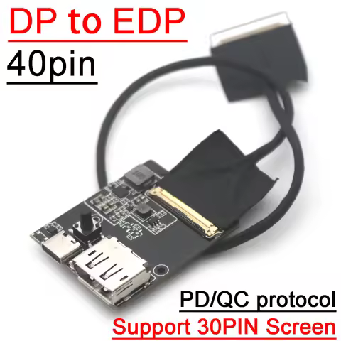 DP To EDP Driver Board 30Pin 40pin EDP Signal Adapter 240HZ 165hz 60HZ LED LCD Display Projection Sc
