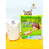 5Gold Tofu Brick Littre (Stripe Series) Tofu Cat Litter + Cassava Cat Litter