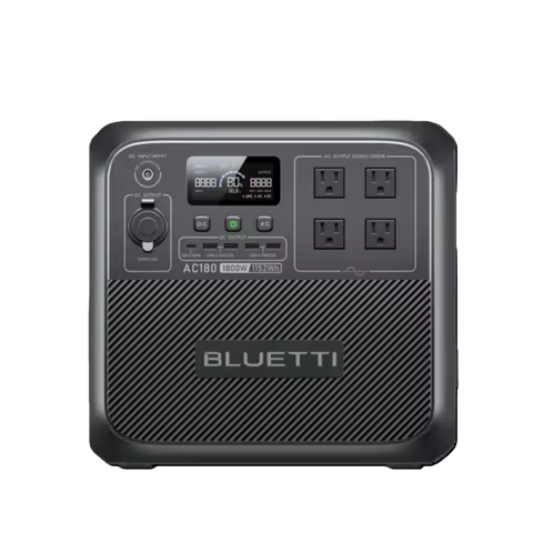 【Brand New】BLUETTI AC180 1152Wh 1800W Portable Power Station LiFePO4 Solar Generator 3500+ Cycles Fo