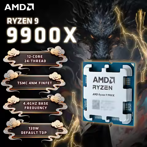 AMD Ryzen 9 9900X (Expected) 16-Core CPU - Next Gen Zen 5, up to 5.6GHz, Socket AM5, Large Cache - P
