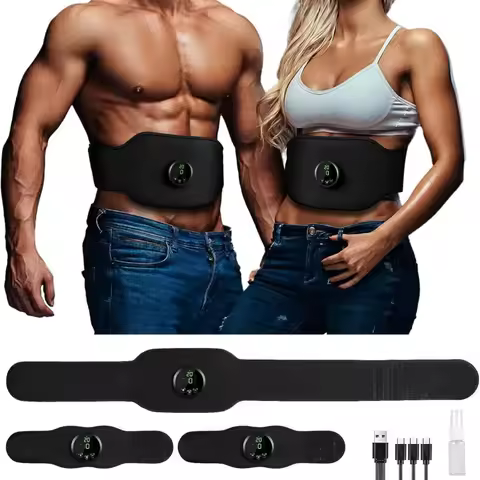 EMS Abs Patch Intelligent Fitness Device Lazy Shaping Waist Belt Set for Home Fitness Ems Fitness Eq