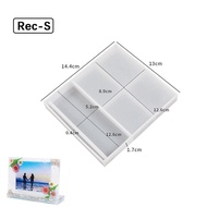 Cetakan Silicone Resin DIY Cetakan Bingkai Foto Love & Persegi / Cetakan Resin Silikon Besar Kecil