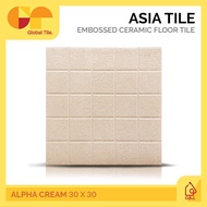 KERAMIK ASIA TILE 30 X 30 ALPHA CREAM / KERAMIK LANTAI KAMAR MANDI