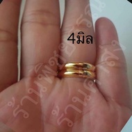 แหวนเกลี้ยง แหวนเศษทองเยาวราช ขนาด1-4สลึง แหวนหุ้มทองคำแท้ งานไมครอน กว้าง2-6มิล ราคาถูกที่สุด โรงงานผลิตเอง
