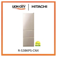 Hitachi R-S38KPS-CNX/BBK 375L 3-Door Fridge (2 Ticks)