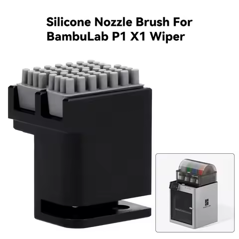 Toaiot Silicone Nozzle Wiper Hotbed Mounted Scrubbers For Bambu-Lab P1P/P1S/X1/X1C/X1E, Nozzle Clean