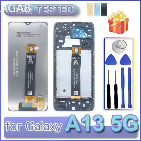 LCD for Samsung Galaxy A13 5G A136U A136W A136B Display Touch Screen Digitizer Assembly Add Frame fo