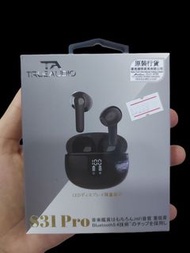 TrueAudio S31 Pro 電量顯示半入耳式耳機 音質好 低音強  藍牙耳機