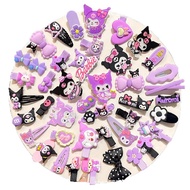 BOBOHO - CUTE KUROMI CHILDREN'S HAIR CLIP SET / CARTOON HAIR CLIP HEAD DECORATIONS FRINGE CLIP