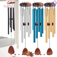FKILLA Metal Tubes Windchime, Aluminum 6 Rods Aluminum Wind Chimes,  Pendant Large Zen Atmosphere Wi