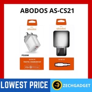 ABODOS AS-CS21 Travel Charger 20W PD + QC 3.0 Fast Charging /Dual Output