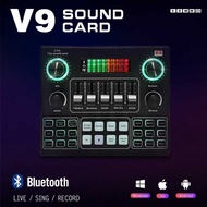 Sound V9 Card Live Sound Card Para Sa PC Cellphone Youtube HIFI Mixer Record Singing Equipment Set