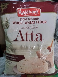 Rajdhani Chakki Atta แป้งข้าวสาลีสำหรับทำโรตี  Rajdhani CHKKI Atta  Fresh Atta Whole Wheat Flour 100% 5kg