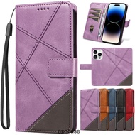 Retro Leather Case Samsung Galaxy S25 S24 S23 S22 S21 FE Xcover 7 M62 F62 Plus Ultra 5G Flip Casing 
