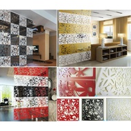 HIASAN DINDING Claurein Partition Divider Room Divider Vintage 3D PVC Hanging Curtain Wall Hanging A