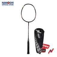 NIMO Raket Badminton INSPIRON 100 Black + Free Tas dan Grip