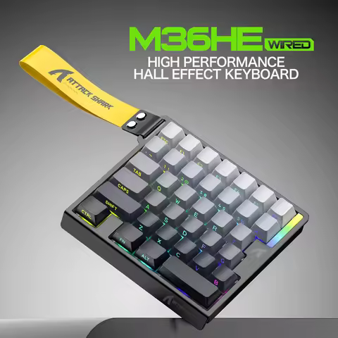 ATTACK SHARK M36HE Mechanical Keyboard One-handed 36 Keys RT0.01/8KHz/Magnetic Switch Quick Trigger