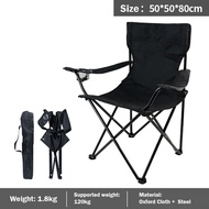 Camping Chair Portable Folding Stool Mini Outdoor Stainless Steel Chair Hiking Fishing Camping Suppl