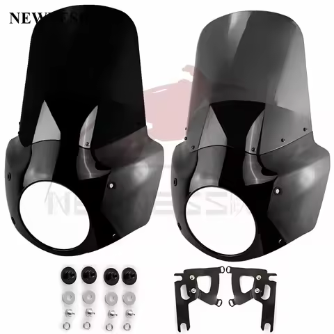 Windshield Road King Fairing Fit 7" Headlight For Harley Touring Road King FLHR 1994-2023 Road King 