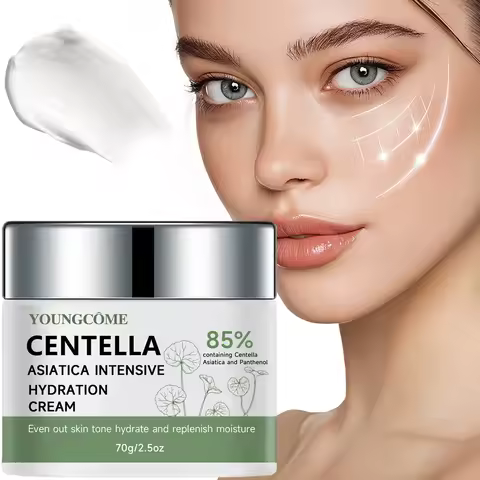 40/70G Cica & Panthenol Moisturizing Cream - Hydrating Face Lotion for All Skin Types, Soothes & Bal