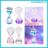 [BuymorefunMY] Glass Hourglass Liquid Timer Liquid Hourglass Movement Timer Singing Hourglass