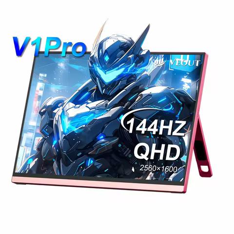 2.5K 144HZ Portable Gaming Monitor, 16" 100% sRGB 2560x1600 Kickstand,HDR, FreeSync, Ultra Slim, Blu