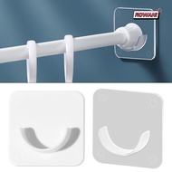 ROWAN1 Curtain Rod Bracket No Drilling Stick Strong Home Wall Hook Bracket Toilet Bathroom Accessories Rod Holder