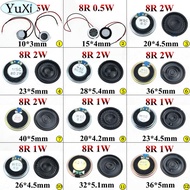 0.5W 1W 2W 8R Mini Speaker 8 Ohm Ultra-thin Horn Speaker Diameter 10mm 15mm 20mm 23mm 26mm 28mm 32mm