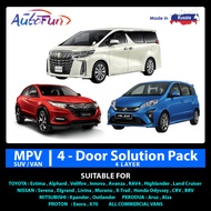 AUTOFUN 4-Door MPV/SUV/VAN Soundproofing &amp; Noise Deadening Solution Pack – 4 LAYER. (For 4-Door Car Only)