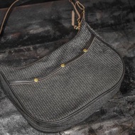 Easy Hobo Bag 隨身包 - 糸紋炭黑