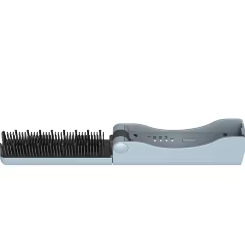 Fast Heating Electric Hair Straightener Brush Hair Straightener Comb for Home Travel