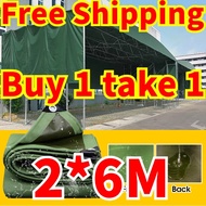 【2PCS】Tarapal Waterproof Makapal Lona Trapal Heavy Duty Pang Bubong Tolda Makapal Original Tarpaulin